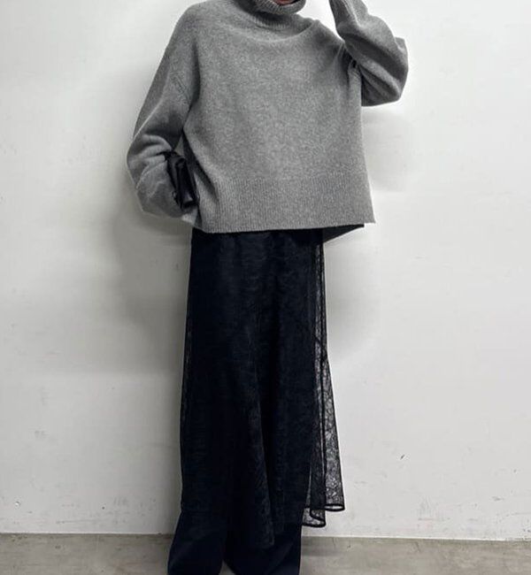  「【手洗い可】ウールタートルプルオーバー」|ニット・セーター|