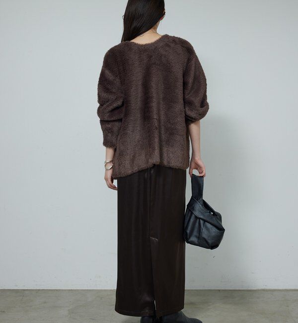  「【2WAY】フェザーヤーンカーデ」|ニット・セーター|