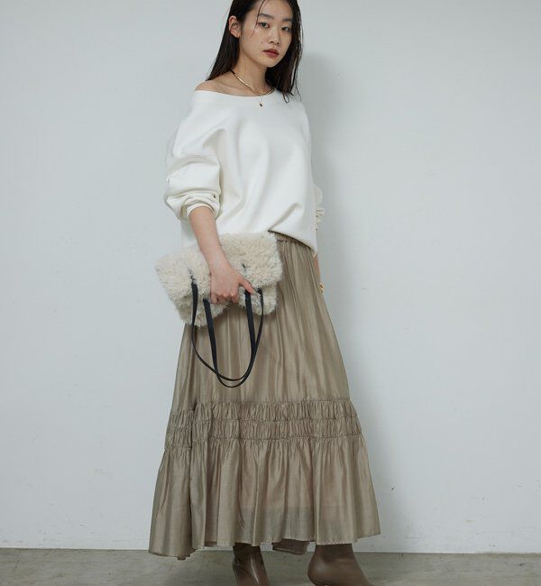  「ギャザーフレアスカート」|スカート|