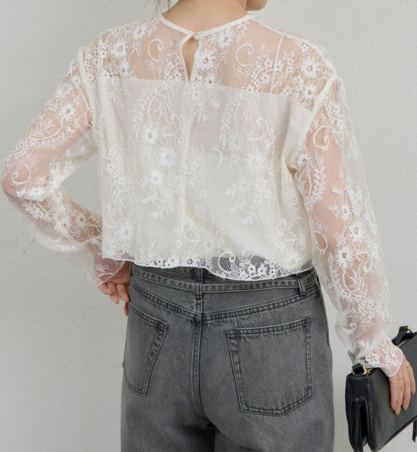  「レイヤードレースブラウス」|シャツ・ブラウス|