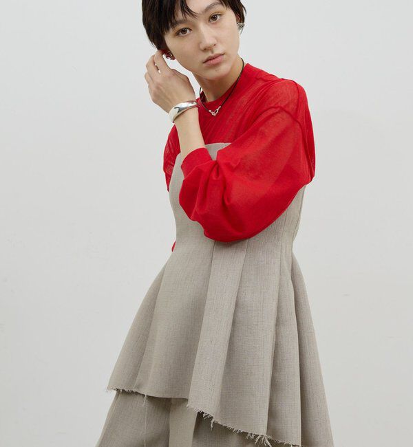  「【セットアップ対応】ダブルクロスビスチェ」|シャツ・ブラウス|