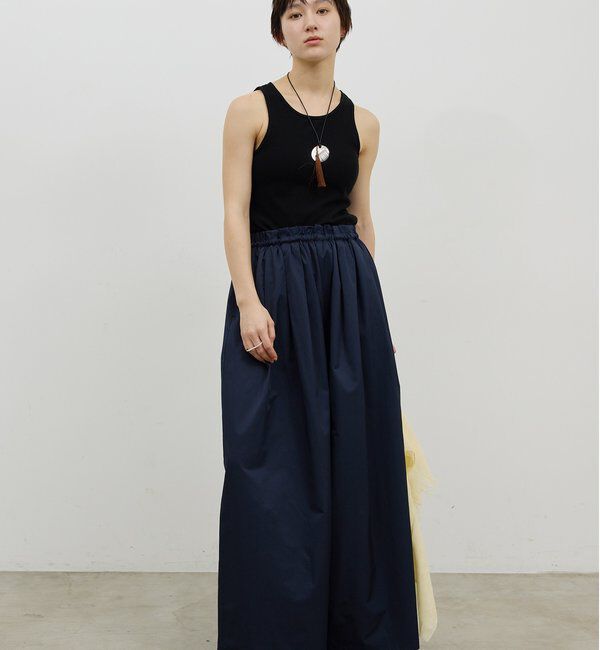  「ギャザーボリュームパンツ」|チノ|