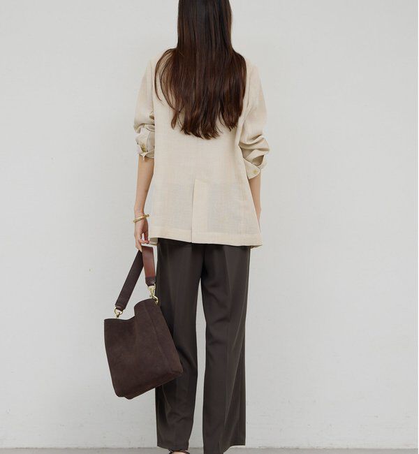  「【ガランテ名品】ライトジャージーワイドパンツ」|チノ|