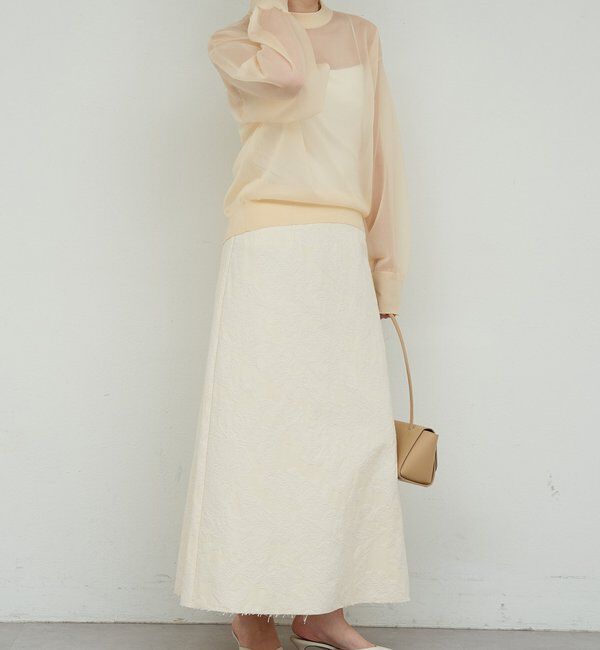  「【セットアップ対応】ジャガードスカート」|スカート|