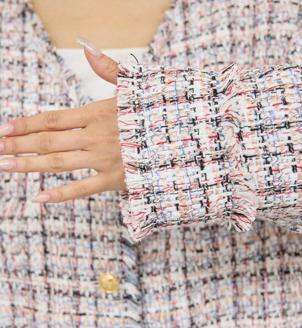  「ミックスヤーンツイードジャケット」|ベスト・ジレ|