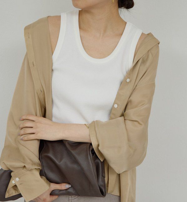  「リブタンクトップ」|Tシャツ・カットソー|ホワイト