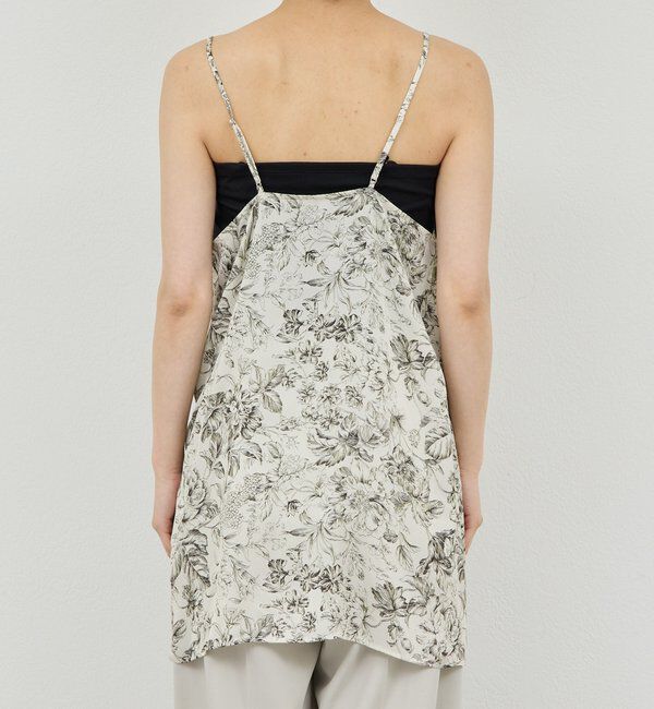  「【セットアップ対応】ボタニカルサテンキャミ」|シャツ・ブラウス|