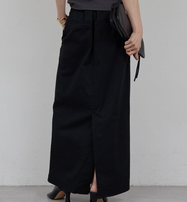  「【CHIKAコラボサイズ】チノストレッチスカート」|スカート|