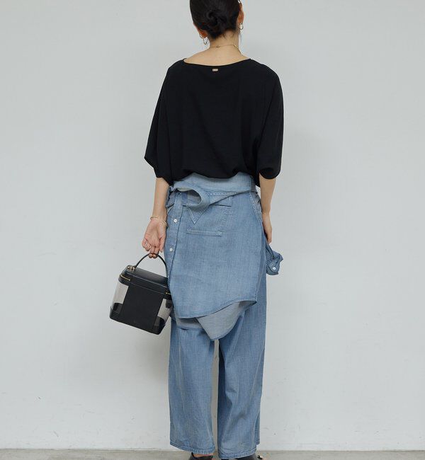  「【夏でも快適】シアーデニムパンツ」|デニム|