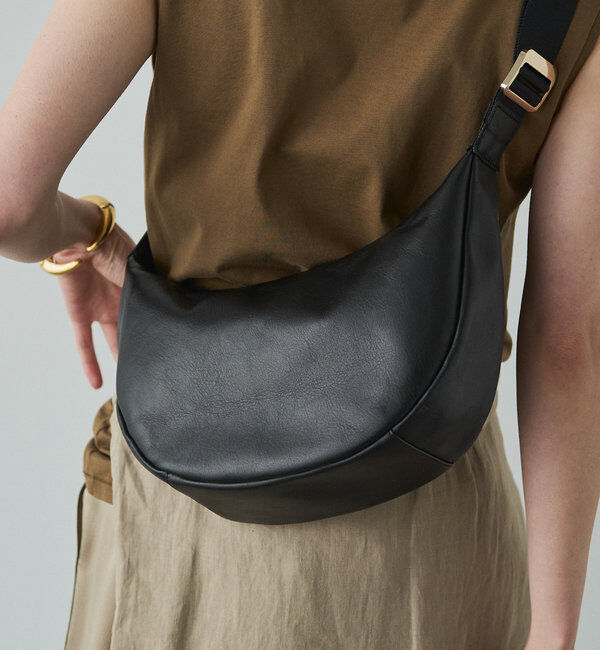  「ソフトレザーラウンドショルダーバッグ」|ショルダー・メッセンジャー|
