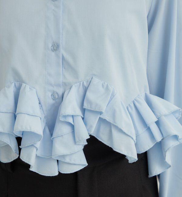  「ウェーブフリルブラウス」|シャツ・ブラウス|