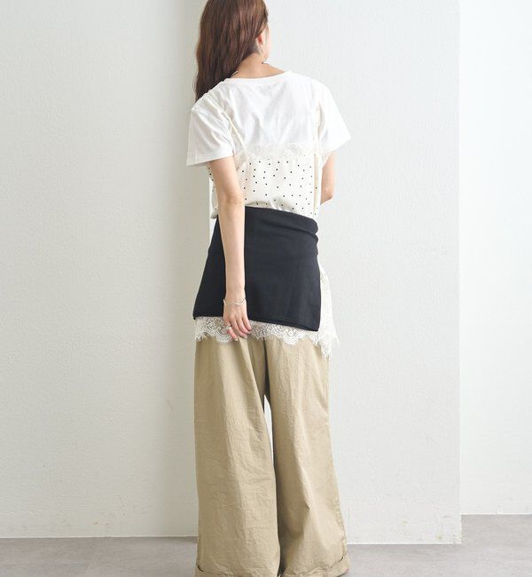  「レースサテンキャミソール」|シャツ・ブラウス|