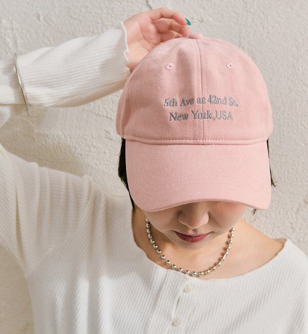  「ピーチロゴ刺繍キャップ」|ハット|