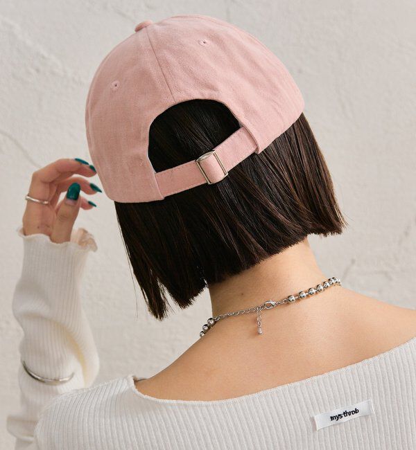  「ピーチロゴ刺繍キャップ」|ハット|