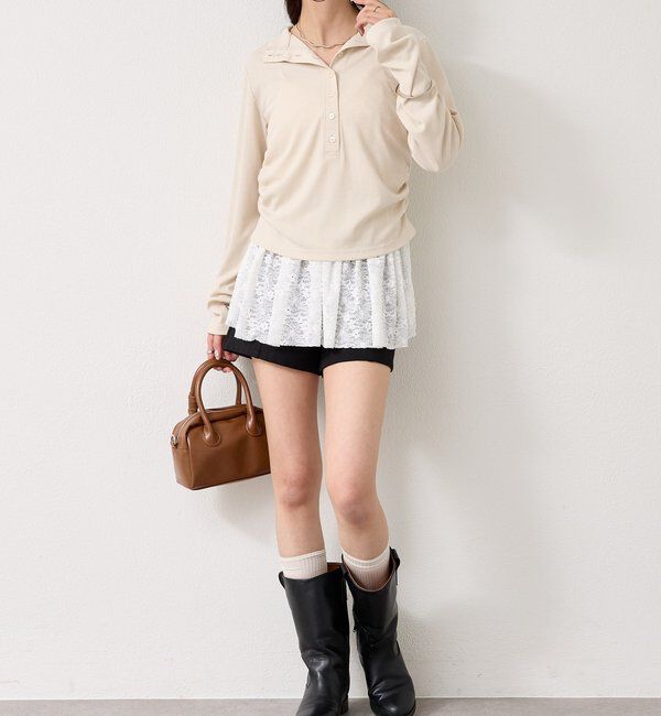  「リブヘンリーネックプルオーバー」|Tシャツ・カットソー|