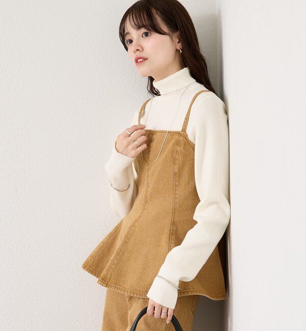  「ペプラムデニムビスチェ」|シャツ・ブラウス|