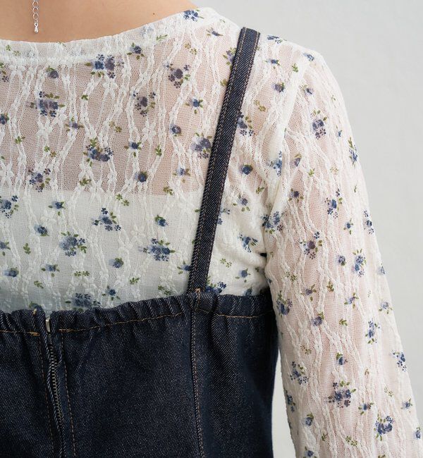  「ペプラムデニムビスチェ」|シャツ・ブラウス|