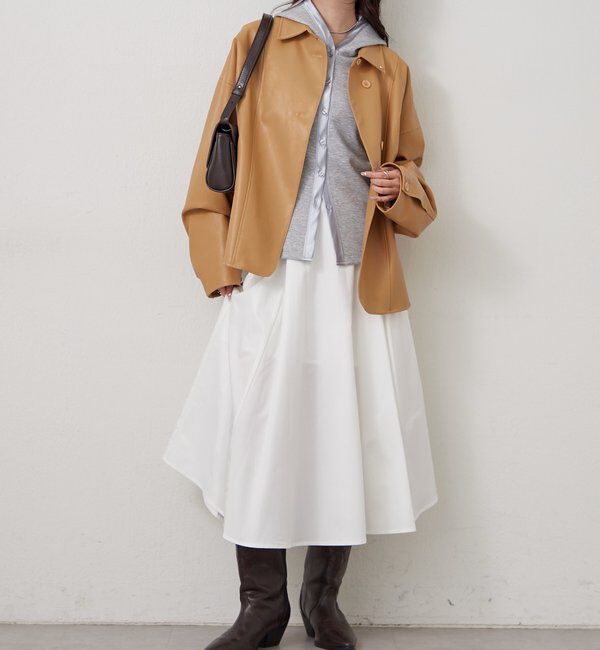  「レザーシャツジャケット」|ブルゾン・スタジャン|