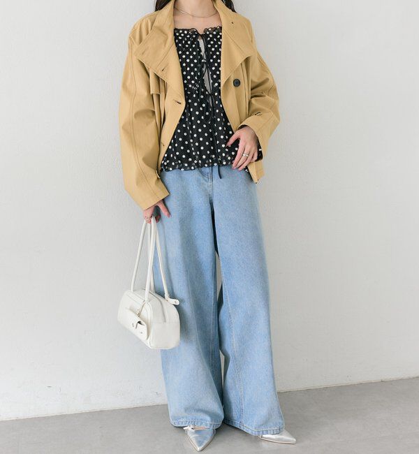  「スタンドカラーショートトレンチ」|トレンチコート|