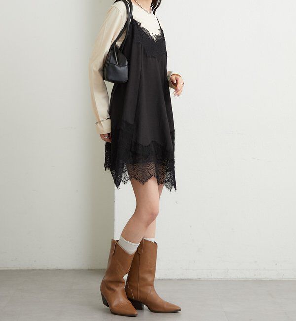 「レースパネルキャミチュニック」|シャツ・ブラウス|