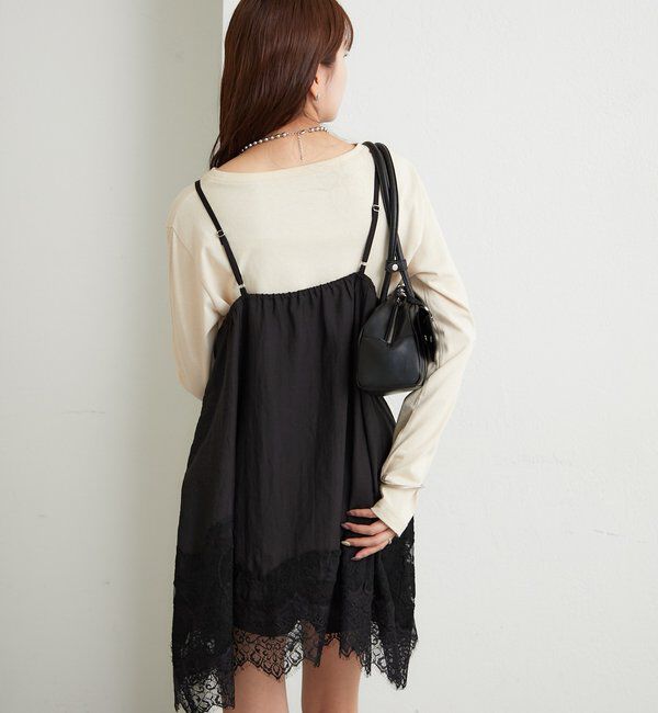  「レースパネルキャミチュニック」|シャツ・ブラウス|