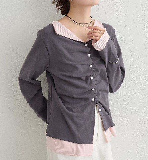  「配色カットソー」|Tシャツ・カットソー|