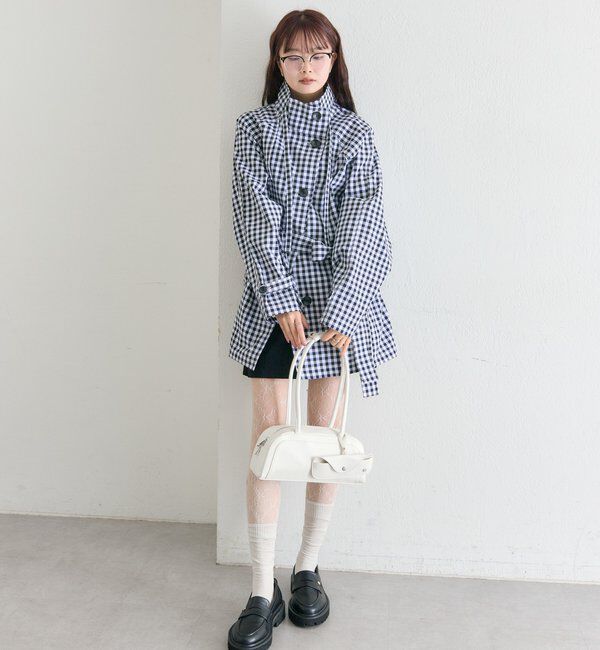  「スタンドカラーミドルトレンチ」|トレンチコート|