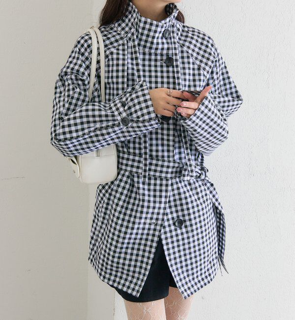  「スタンドカラーミドルトレンチ」|トレンチコート|