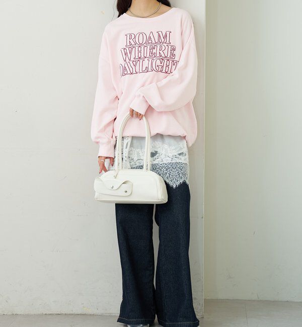  「アップリケロゴスウェット」|パーカー|