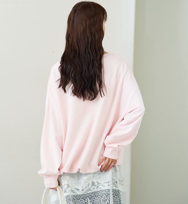  「アップリケロゴスウェット」|パーカー|