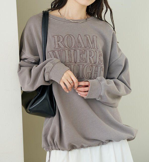  「アップリケロゴスウェット」|パーカー|