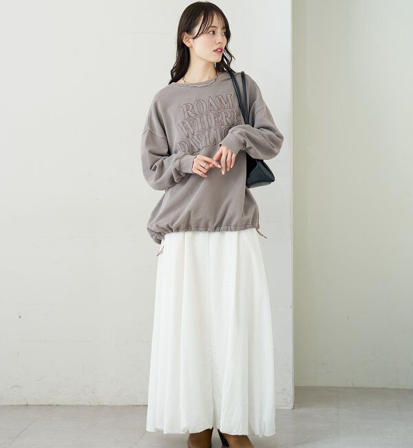  「アップリケロゴスウェット」|パーカー|