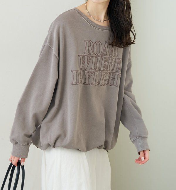  「アップリケロゴスウェット」|パーカー|