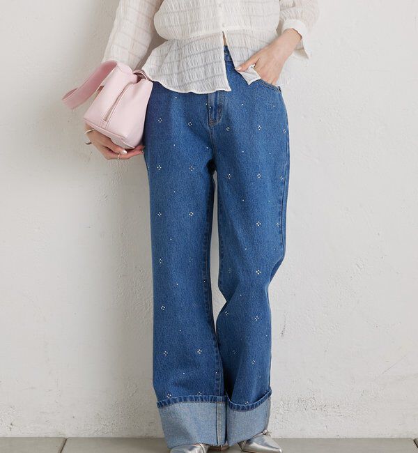  「ラインストーンデニム」|デニム|