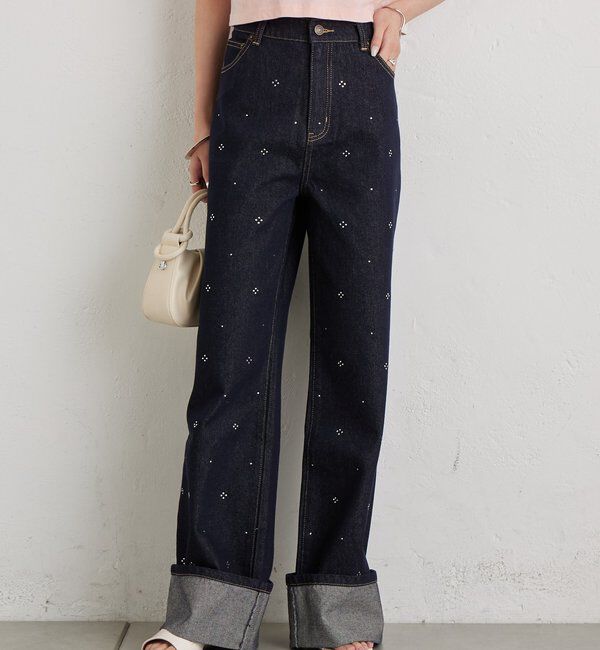  「ラインストーンデニム」|デニム|