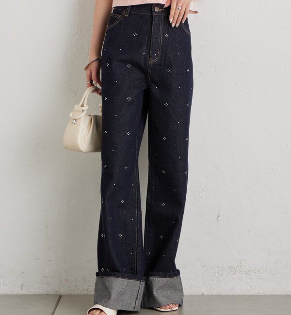  「ラインストーンデニム」|デニム|