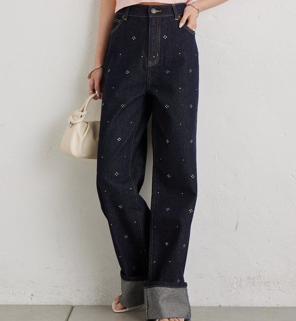  「ラインストーンデニム」|デニム|