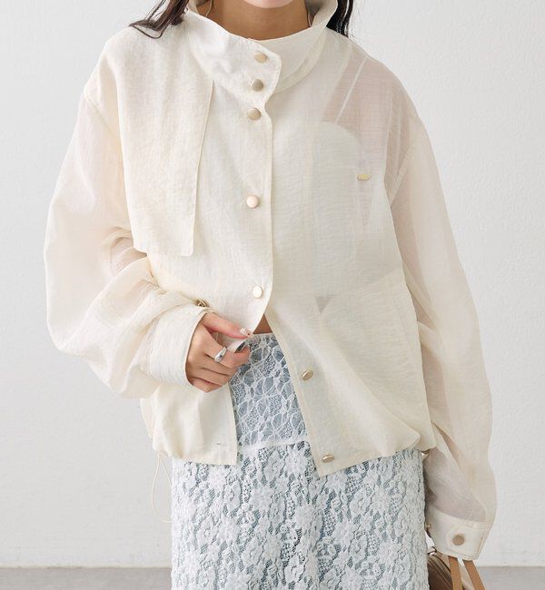  「シアートレンチブルゾン」|ブルゾン・スタジャン|