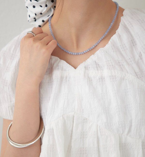  「チェックパフブラウス」|シャツ・ブラウス|