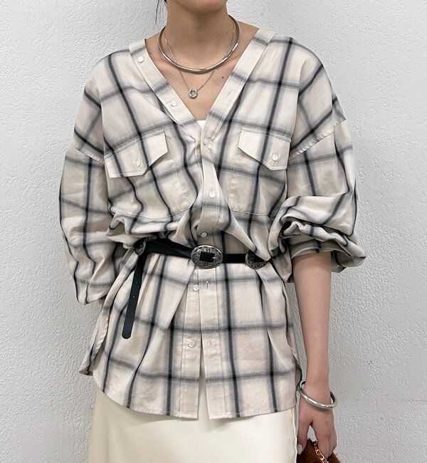  「オンブレチェックシャツ」|シャツ・ブラウス|