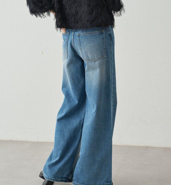  「ハイウエストデニムパンツ」|デニム|