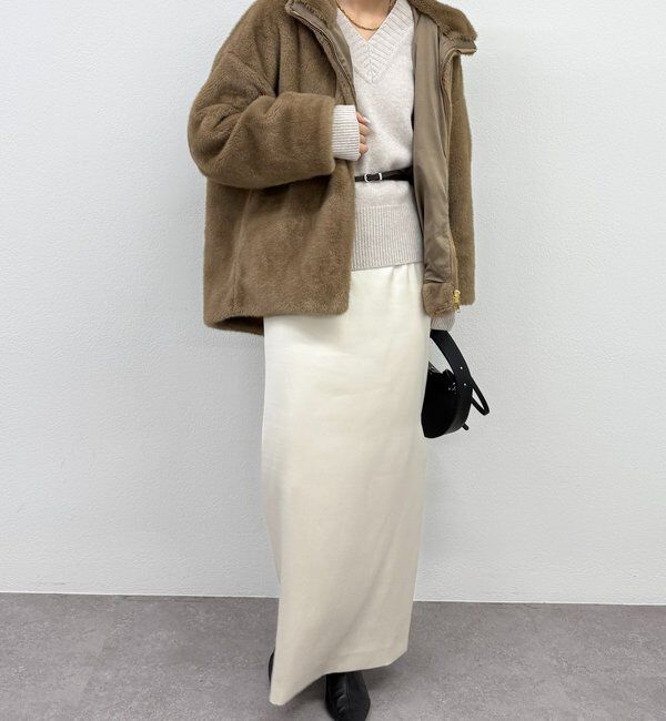  「フードフェイクファーブルゾン」|ベスト・ジレ|