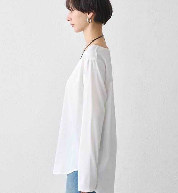  「サテンロンTブラウス」|シャツ・ブラウス|
