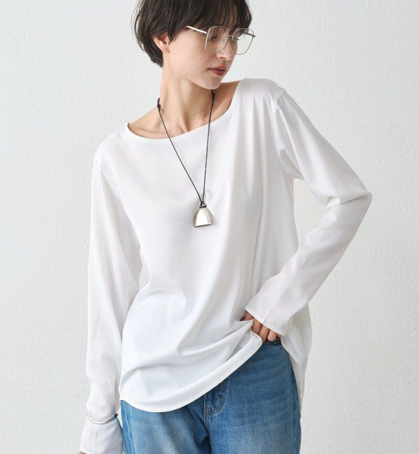  「サテンロンTブラウス」|シャツ・ブラウス|