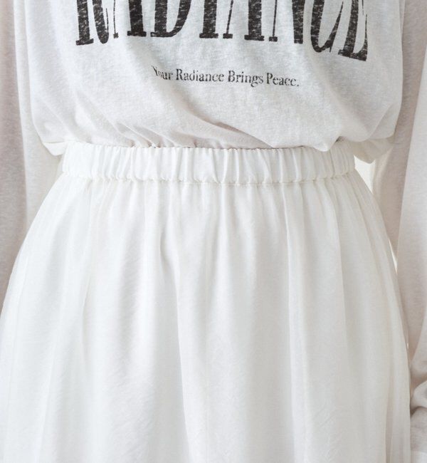  「オーガンジーティアードスカート」|スカート|