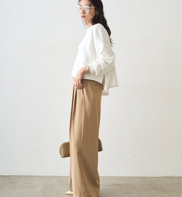  「スキッパーショートスウェット」|Tシャツ・カットソー|