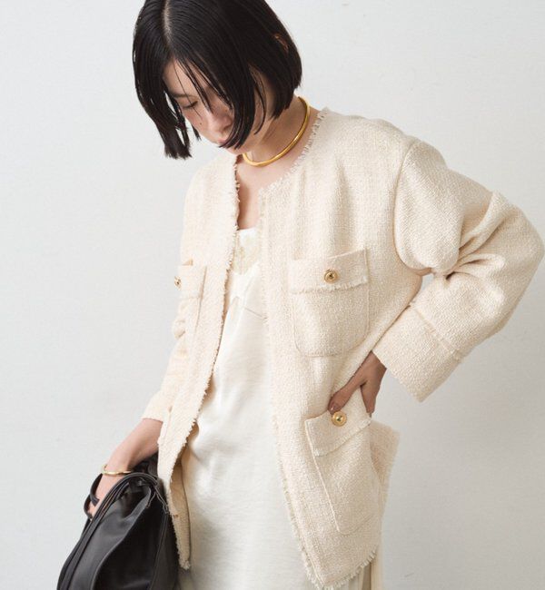  「ファンシーツイードジャケット」|ベスト・ジレ|