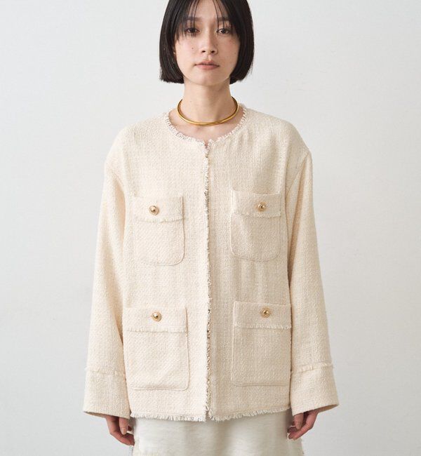  「ファンシーツイードジャケット」|ベスト・ジレ|