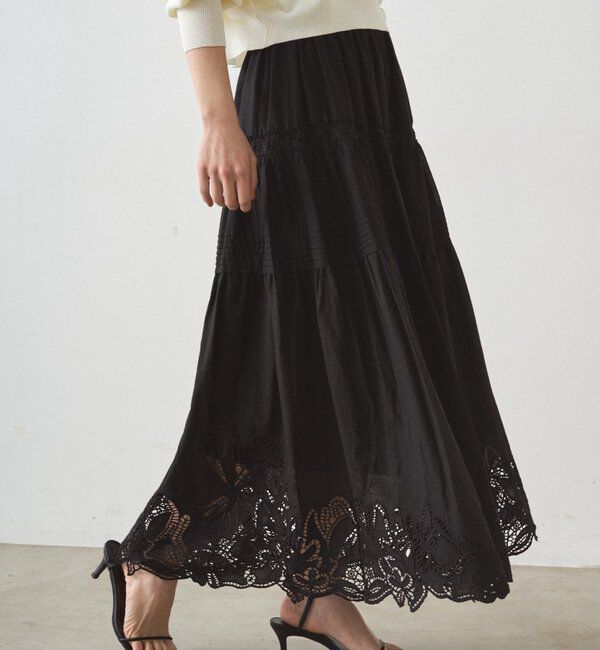  「レースティアードスカート」|スカート|