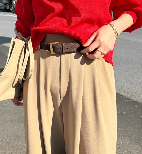  「【＠ld_risaコラボ】ジャージータックワイドパンツ」|チノ|